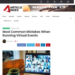 Most Common Mistakes When Running Virtual Events