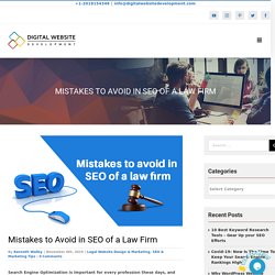 Mistakes to Avoid for Law Firm Website SEO & Marketing