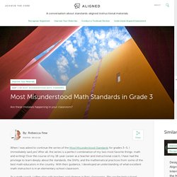 Most Misunderstood Math Standards in Grade 3