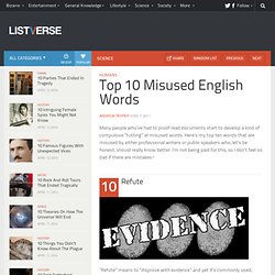 Top 10 Misused English Words