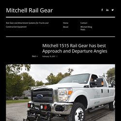 Mitchell 1515 Rail Gear has best Approach and Departure Angles - Mitchell Rail Gear