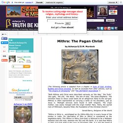 Mithraism and Christianity