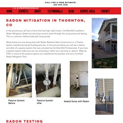 Radon Mitigation in Thornton, CO