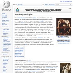 Narciso (mitología)