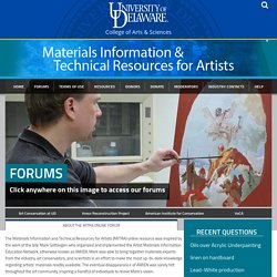 [US] MITRA (Information sur les matériaux et ressources techniques pour les artistes)