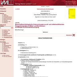 Inhaltsverzeichnis: [IA 102] Wirtschaftsarchäologische Untersuchungen zu alt- und mittelneolithischen Felsgesteingeräten in Mittel- und Nordhessen