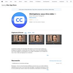 ‎MixCaptions: sous-titre vidéo dans l’App Store