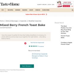 Mixed Berry French Toast Bake Recipe