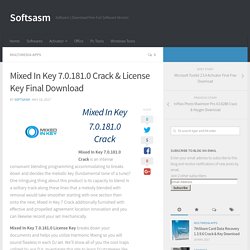 Mixed In Key 7.0.181.0 Crack & License Key Final Download