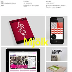 Mjölk — Graphic Design and Art Direction