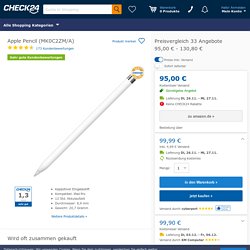 Apple Pencil (MK0C2ZM/A) Preisvergleich