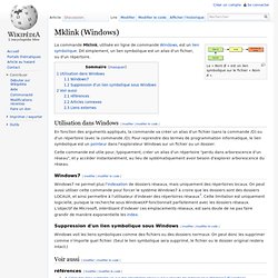 Mklink (Windows)