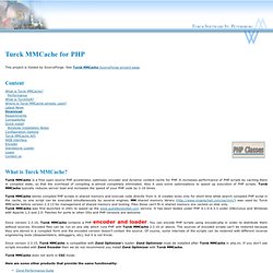 Turck MMCache for PHP - Turck Software St. Petersburg