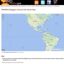 MMORPG Bloggers Around The World Map
