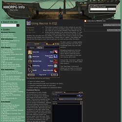 MMORPG Info » Using Macros in EQ2
