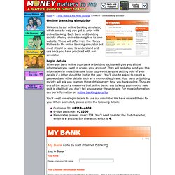 Online banking simulator