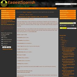 Mnemonics to learn Spanish verbs, ser and estar ~ Learn Spanish language fast