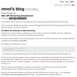 s blog: Web API Versioning Smackdown