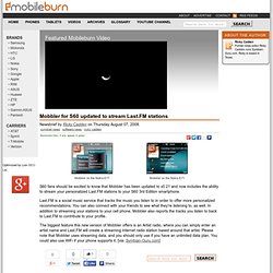 Mobbler for S60 updated to stream Last.FM stations