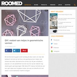 DIY: mobiel van rietjes in geometrische vormen Roomed