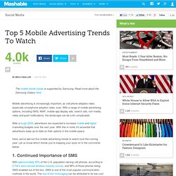 Top 5 Mobile Advertising Trends To Watch