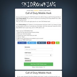 Call of Duty Mobile Hack COD Points for iOS/Android