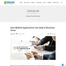 How Mobile Application Can Help A Business Grow