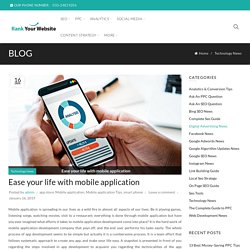 Ease your life with mobile application - Rank Your Website