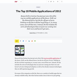 The Top 10 Mobile Applications of 2012