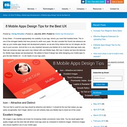 8 Mobile Apps Design Tips for the Best UX