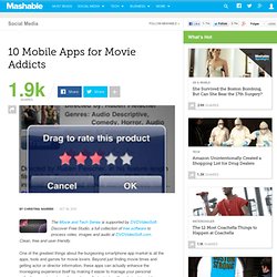 10 Mobile Apps for Movie Addicts