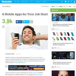 6 Mobile Apps for Your Job Hunt