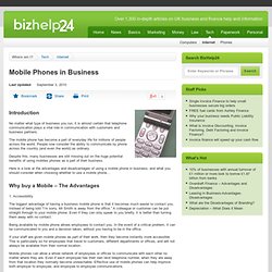 Mobile Phones in Business