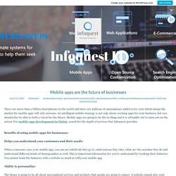 Mobile apps are the future of businesses – Infoquest IT