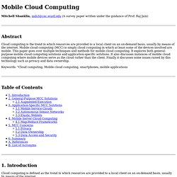 Cloud Computing mobile