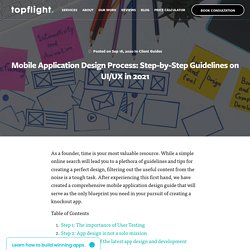 Mobile App Design Guide: Step-by-step UI/UX Process in 2021