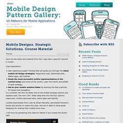 Mobile Design Pattern Gallery