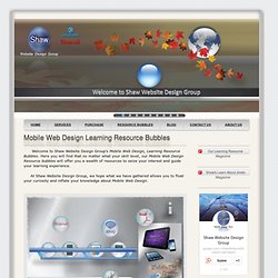 Mobile Web Design Resource Bubble