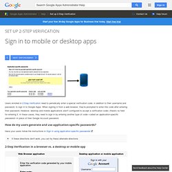 Sign in to mobile or desktop apps - Google Apps Help