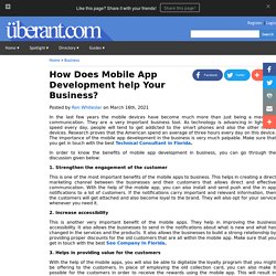 How Does Mobile App Development help Your Business?
