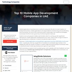 Best Mobile App Development Companies in Dubai, UAE