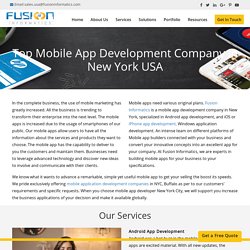 Best Mobile App Development Company in New York NYC