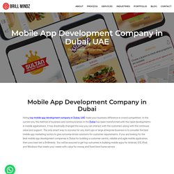 Top Mobile App Development Company in Dubai, Abu Dhabi, UAE