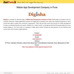 Mobile App Development Company in Pune
