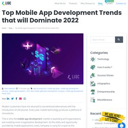 Top Mobile App Development Trends that will Dominate 2022