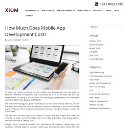 How Much Does Mobile App Development Cost? - Estimate App Cost