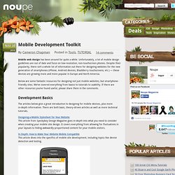 Mobile Development Toolkit - Noupe Design Blog