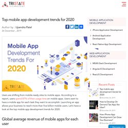 Top mobile app development trends for 2020