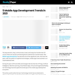 5 Mobile App Development Trends in 2021