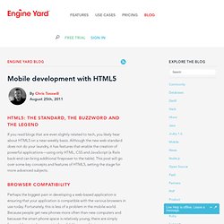 Mobile development with HTML5